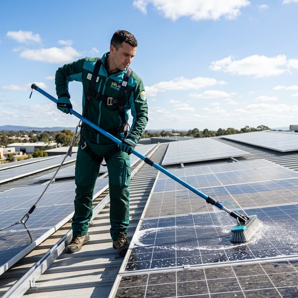 Solarpanelreinigung